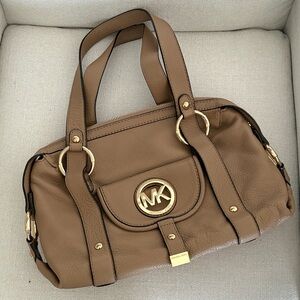 Michael Kors Tan Leather Shoulder Bag